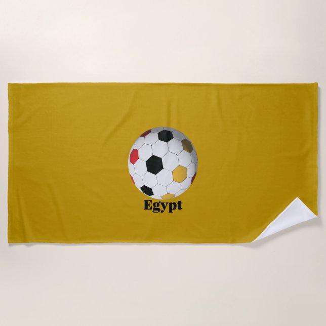 Ägyptischer Fußball Strandtuch (Vorderseite)