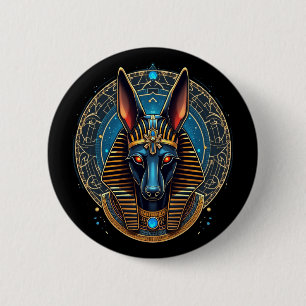 Ägyptischer Gott Anubis Alte Ägyptische Mythologie Button
