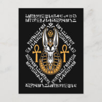 Ägyptischer Gott Anubis Ankh Ägypten Hieroglyphen