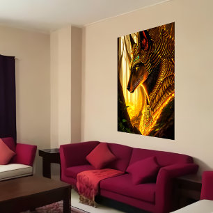 Ägyptischer Gott Anubis   Art der AI Poster