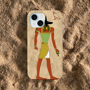 Ägyptischer Gott Anubis iPhone 15 Hülle