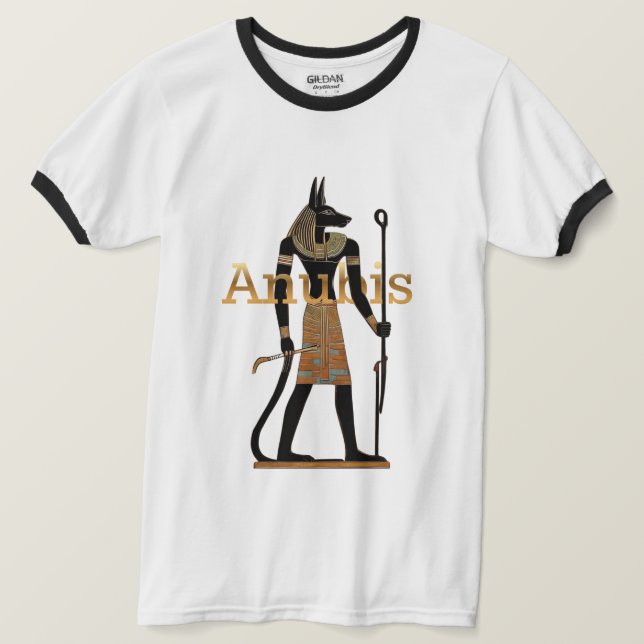 Ägyptischer Gott Anubis T-Shirt (Design vorne)