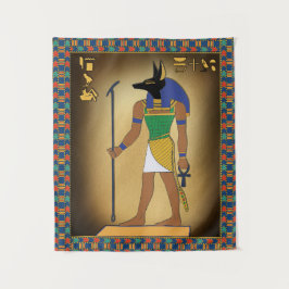 Ägyptischer Gott Anubis Wall hing Wandteppich