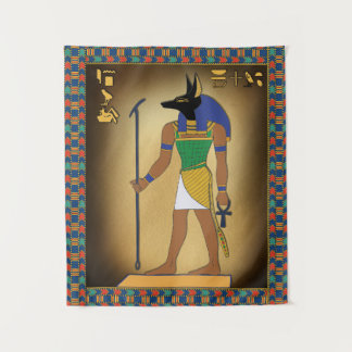 Ägyptischer Gott Anubis Wall hing Wandteppich
