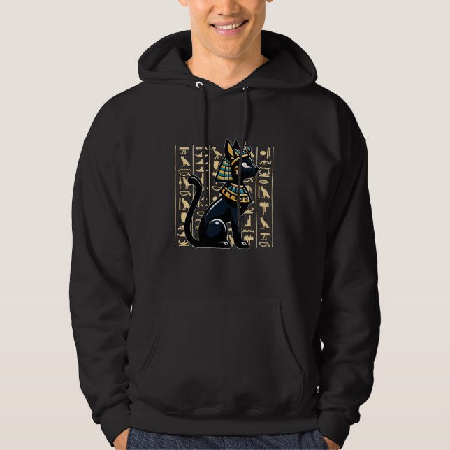 Ägyptischer Gott Bastet Hoodie (Vorderseite)
