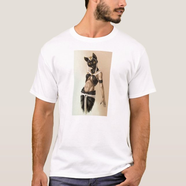 Ägyptischer Gott Bastet T-Shirt (Vorderseite)