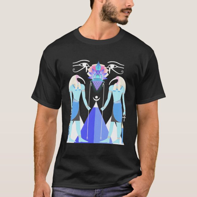 Ägyptischer Gott Thoth Kemetic Tehuti Amen-Ra T-Shirt (Vorderseite)