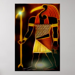 Ägyptischer Gott Thoth Poster