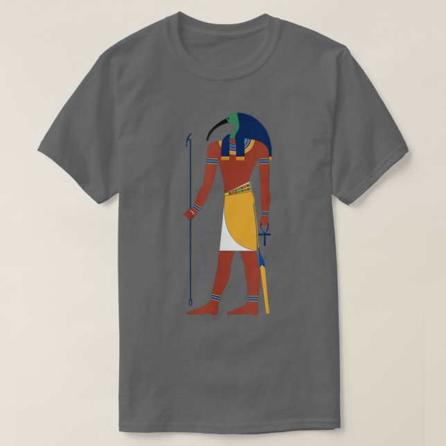 Ägyptischer Gott Thoth T-Shirt (Design vorne)