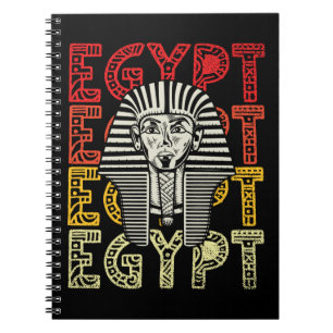 Ägyptischer Gott Tutankhamun Retro Ägypten Phara Notizblock