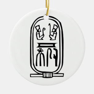 Ägyptischer Hieroglyph Keramikornament