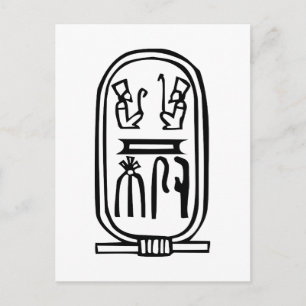 Ägyptischer Hieroglyph Postkarte