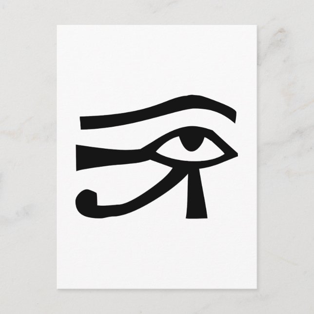 Ägyptischer Hieroglyph Postkarte (Vorderseite)