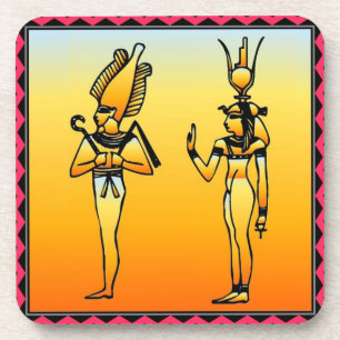 Ägyptischer Hieroglyphics-Untersetzer Untersetzer