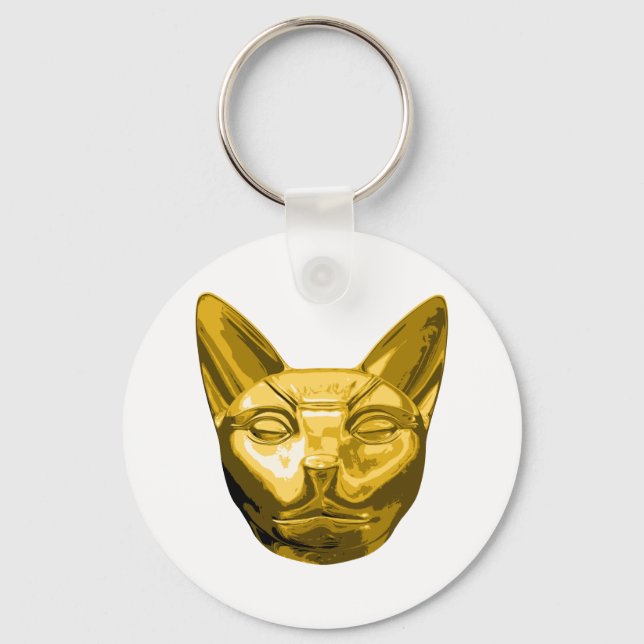 Ägyptischer Katzenbast Schlüsselanhänger (Vorderseite)