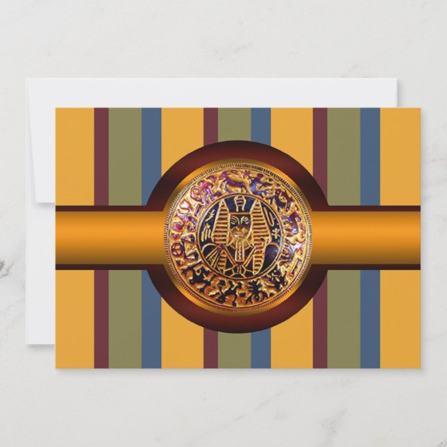 Ägyptischer König Party Einladung (Vorderseite)