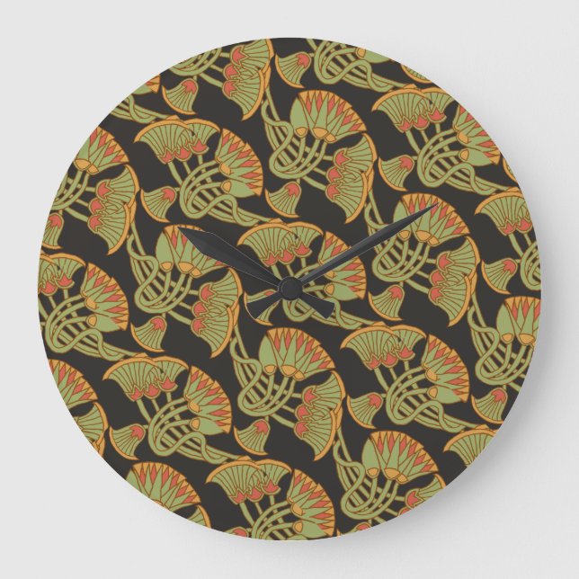 Ägyptischer Lotus und Papyrus, Uhr der Schwarzen M (Vorderseite)