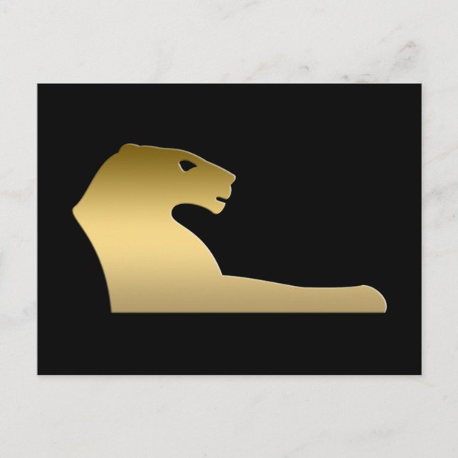 Ägyptischer Löwe - Göttin Sekhmet Postkarte (Vorderseite)
