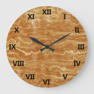 Ägyptischer Marmor Große Wanduhr