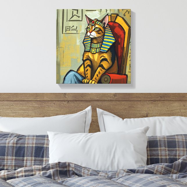 ÄGYPTISCHER MAU-PHARAO LEINWANDDRUCK (Insitu (Schlafzimmer))
