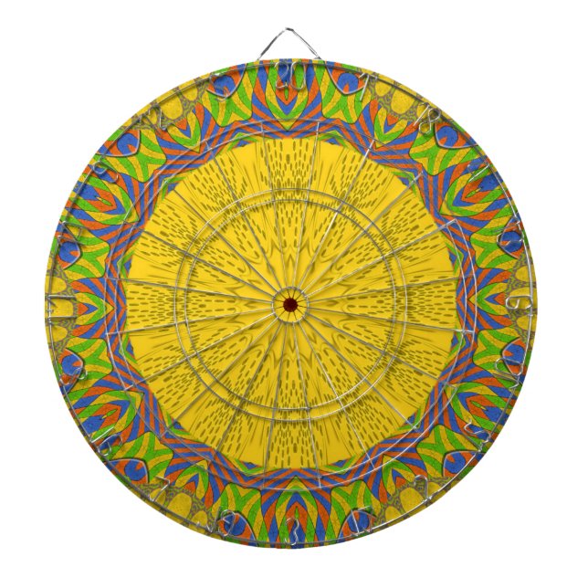 Ägyptischer Muster-Kunstdruck Dartscheibe (vorne)