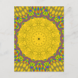 Ägyptischer Muster-Kunstprint Postkarte