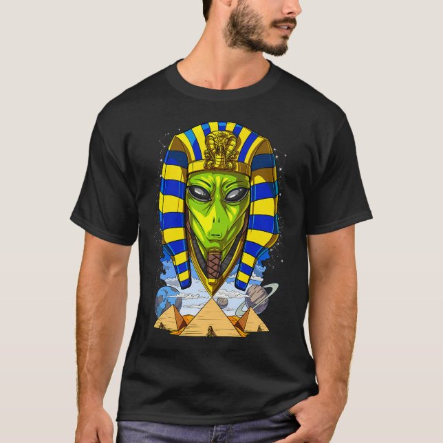 ägyptischer Pharao Außerirdischer T-Shirt (Vorderseite)