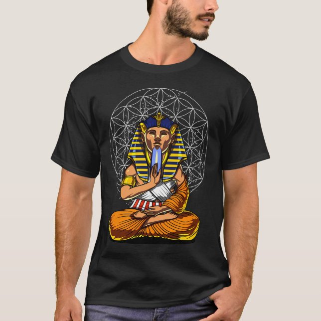 ägyptischer Pharao Buddha T-Shirt (Vorderseite)
