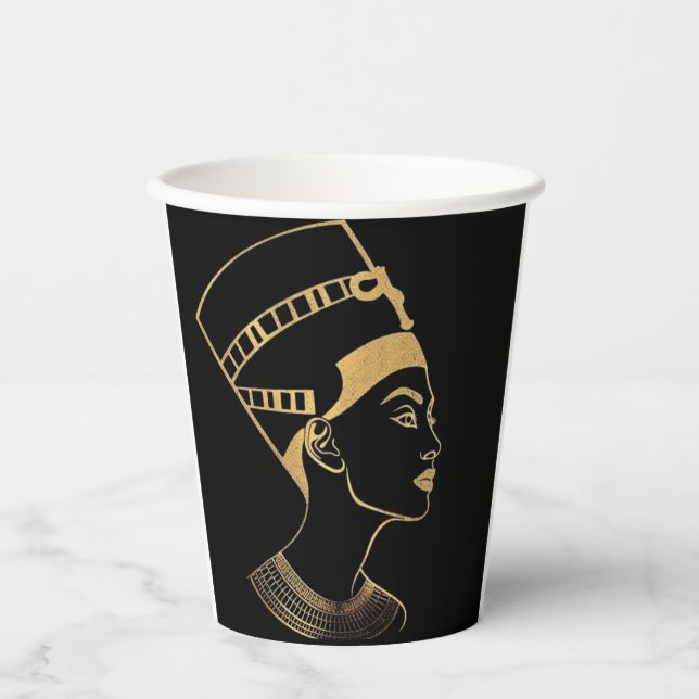 ägyptischer Pharao Kunstpapier Kaffeetassen  Pappbecher (Vorderseite)