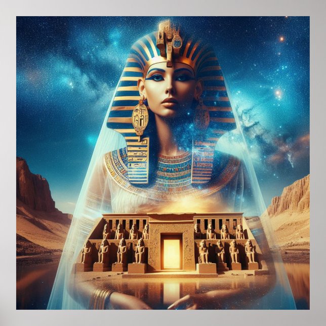 Ägyptischer Pharao Poster (Vorne)