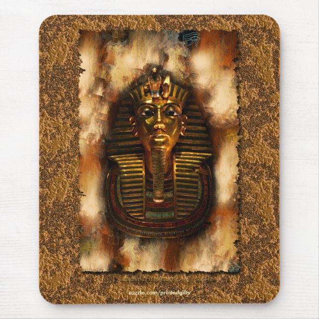 Ägyptischer Pharao Tutankhamen Art Mouse Pad Mousepad (Vorne)