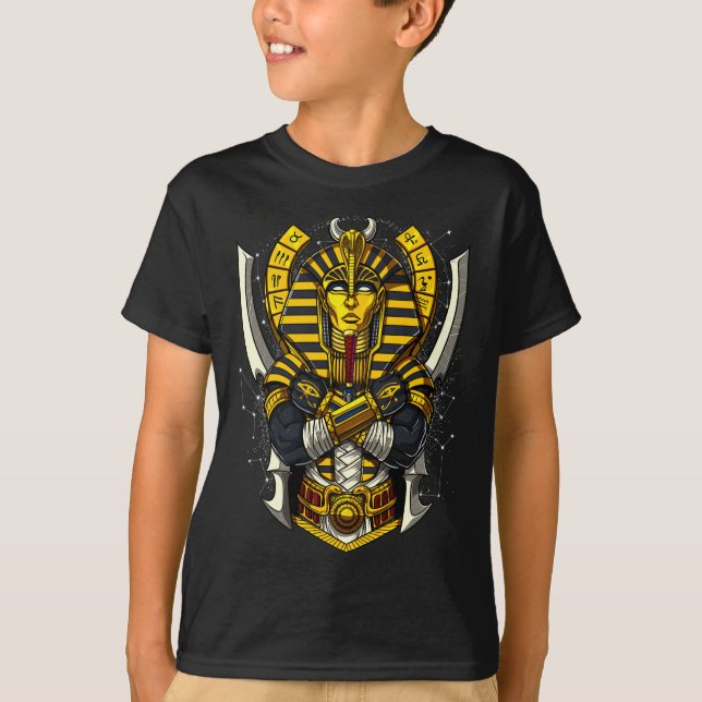 Ägyptischer Pharao Tutankhamun Antiker König Tut T-Shirt (Vorderseite)