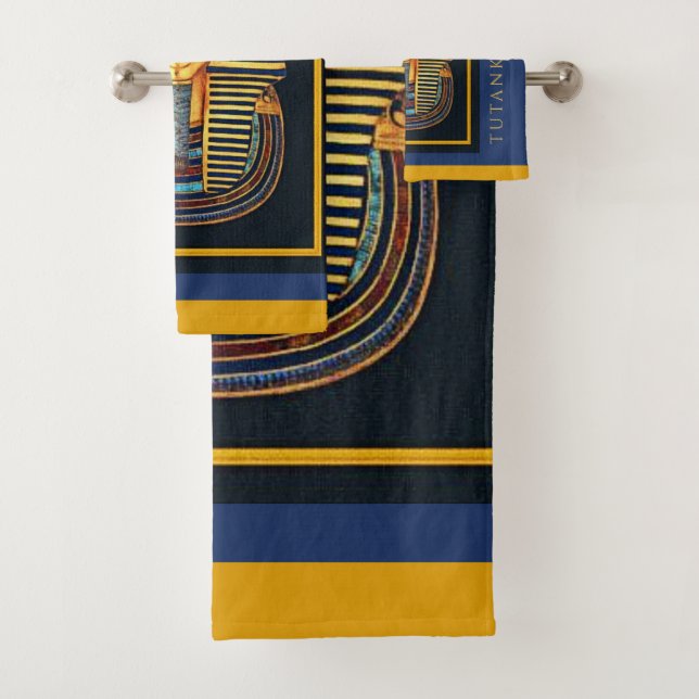 Ägyptischer Pharao Tutankhamun Badhandtuch Set (Insitu)