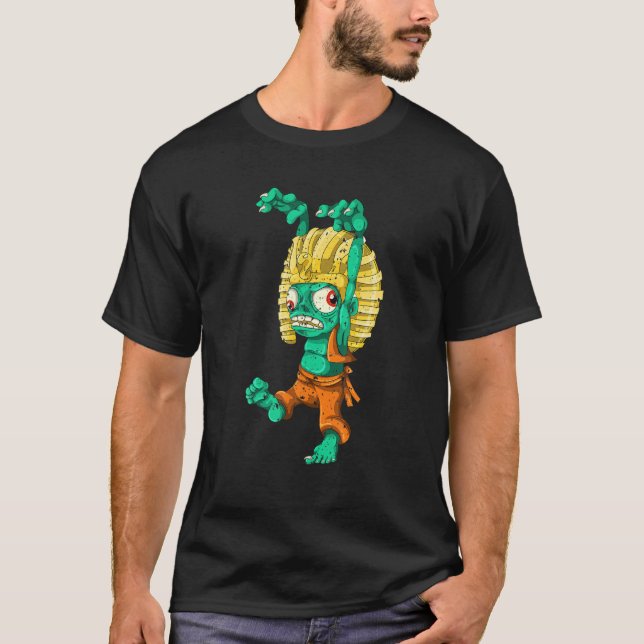 Ägyptischer Pharao Zombie T-Shirt (Vorderseite)