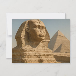 Ägyptischer Postcard Majestic Sphinx Guardian Postkarte