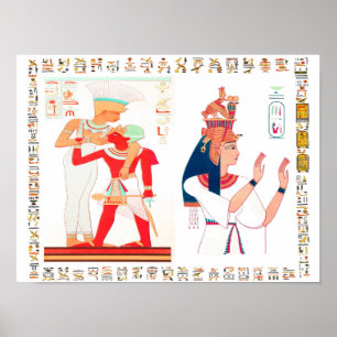 Ägyptischer Poster der alten ägyptischen Götter
