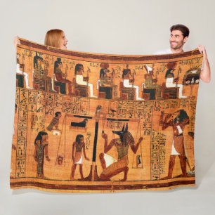 Ägyptischer Royal Papyrus Fleecedecke