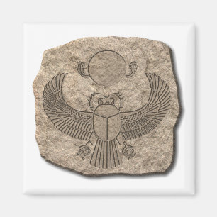 Ägyptischer Sacred Scarab Stone Magnet