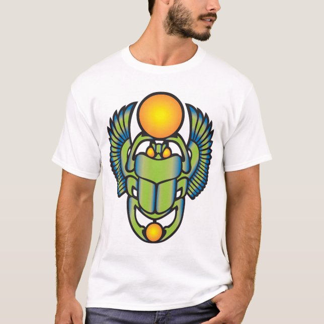 Ägyptischer Scarabäus T-Shirt (Vorderseite)