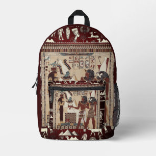 Ägyptischer Stil, alte ägyptische Vintage-Kultur, Bedruckter Rucksack