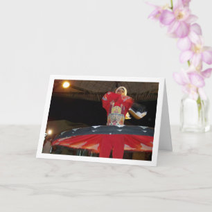 Ägyptischer Tanoura-Tanzporträt Karte