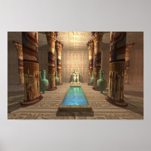 Ägyptischer Tempel Poster