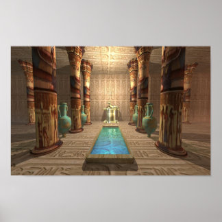 Ägyptischer Tempel Poster