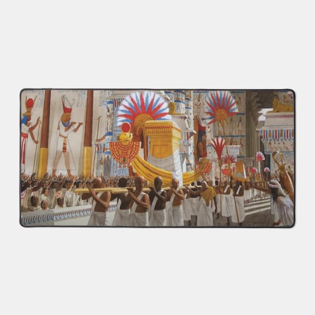 ÄGYPTISCHER TEMPEL SCHREIBTISCHUNTERLAGE (Vorderseite)