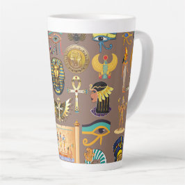 Ägyptisches altes Hieroglyphenmuster-Symbol Milchtasse
