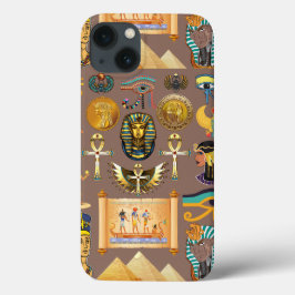 Ägyptisches altes Hieroglyphisches Muster Case-Mate iPhone Hülle