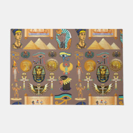 Ägyptisches altes Hieroglyphisches Muster Fußmatte