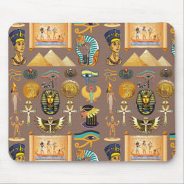 Ägyptisches altes Hieroglyphisches Muster Mousepad