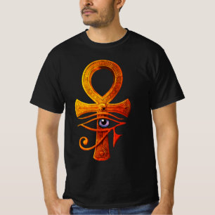 Ägyptisches Ankh Auge des Horus Altes Schutzsymbol T-Shirt