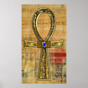 Ägyptisches Ankh-Kreuz Poster
